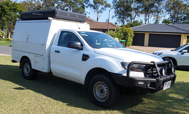 2018 Ford Ranger XL PX MKIII MY19 Diesel 3.2 6 SPD Auto 4X4 with full trade canopy. A real workhorse! 
